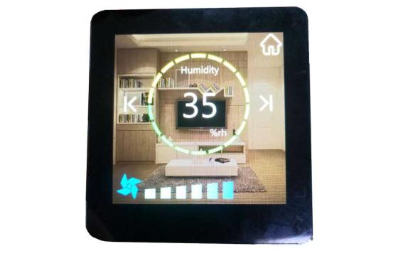 3.46" High Bright Square IPS TFT LCD Display with CTP