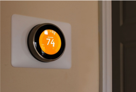 smart thermostat using circular display