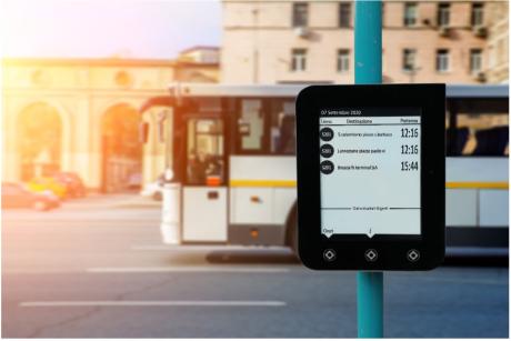Digital signage passenger displays using e-paper technology
