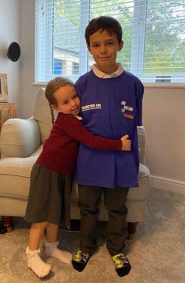 Isabelle and Jacob Bicker who will be taking part in the one million step challenger