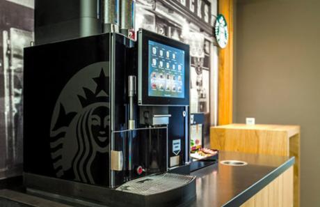coffee machine featuring a TFT display