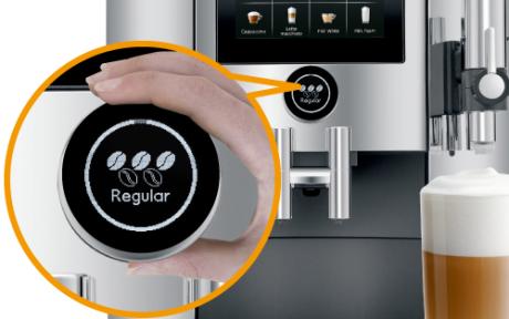 monochrome olen display for coffee machine